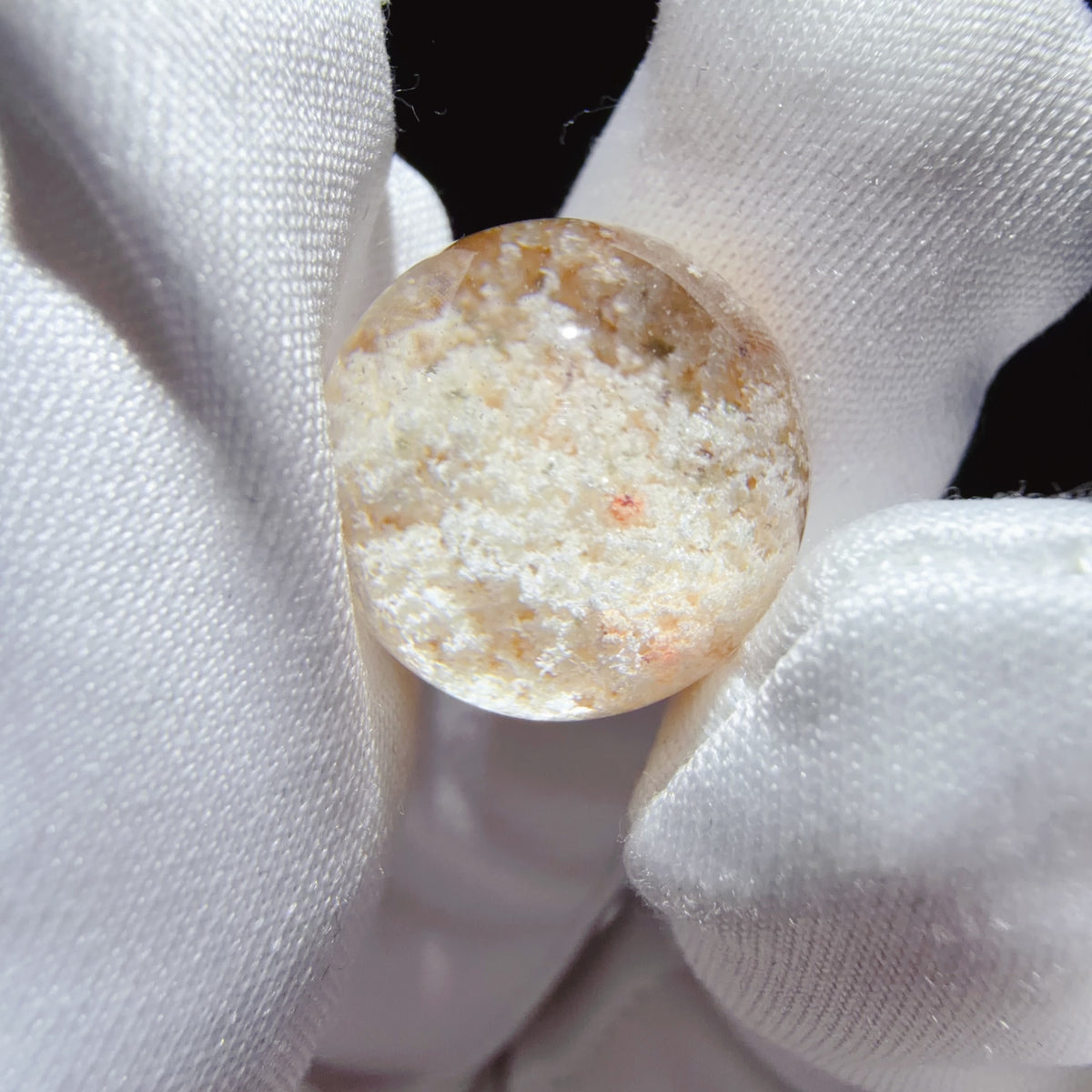 Pale Orange Phantom Quartz Bead 14.9 mm