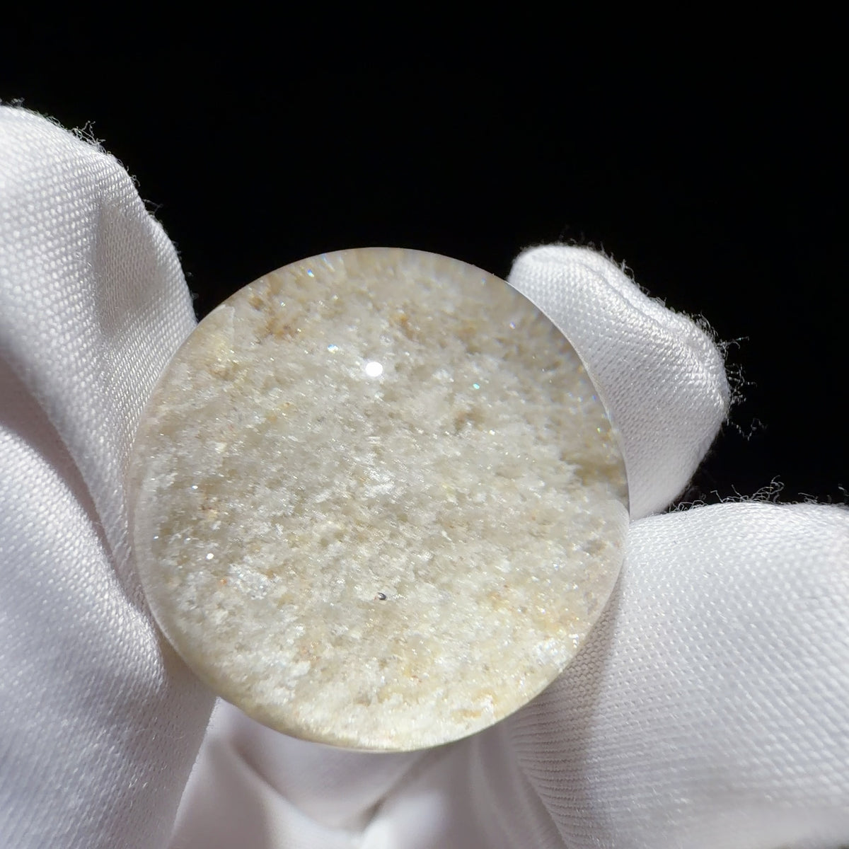Quartz Bead with Bowl-shaped Phantom Growth 23.7 mm