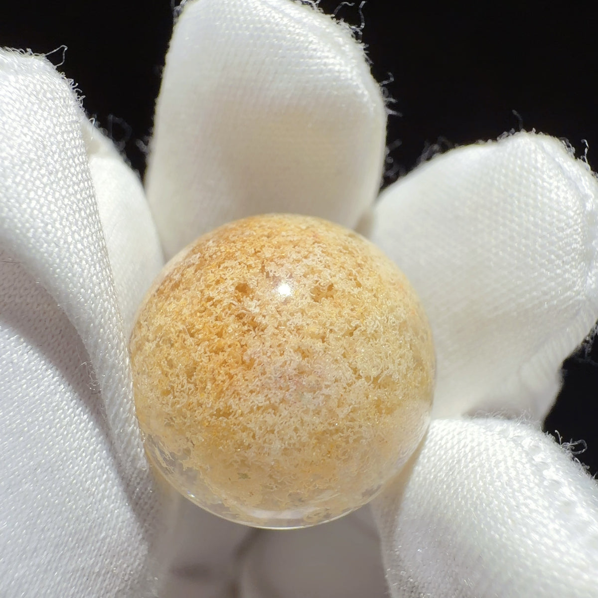 Quartz Bead with Phantom Growth 17.8 mm