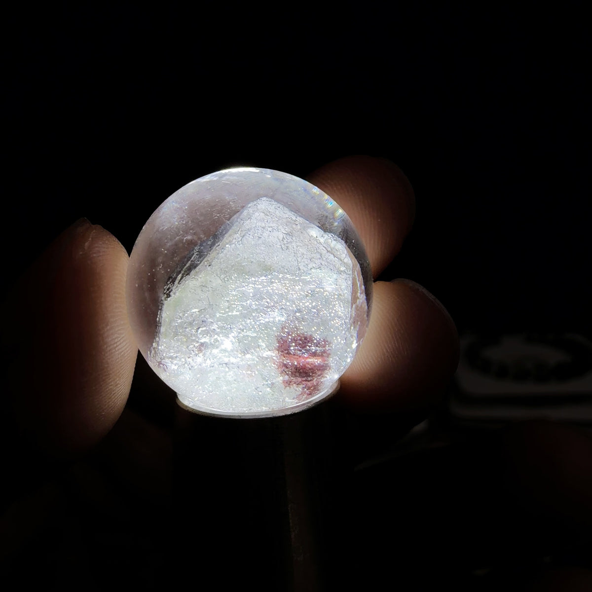 Quartz Bead with Crystal-within-crystal Formation 23.7 mm