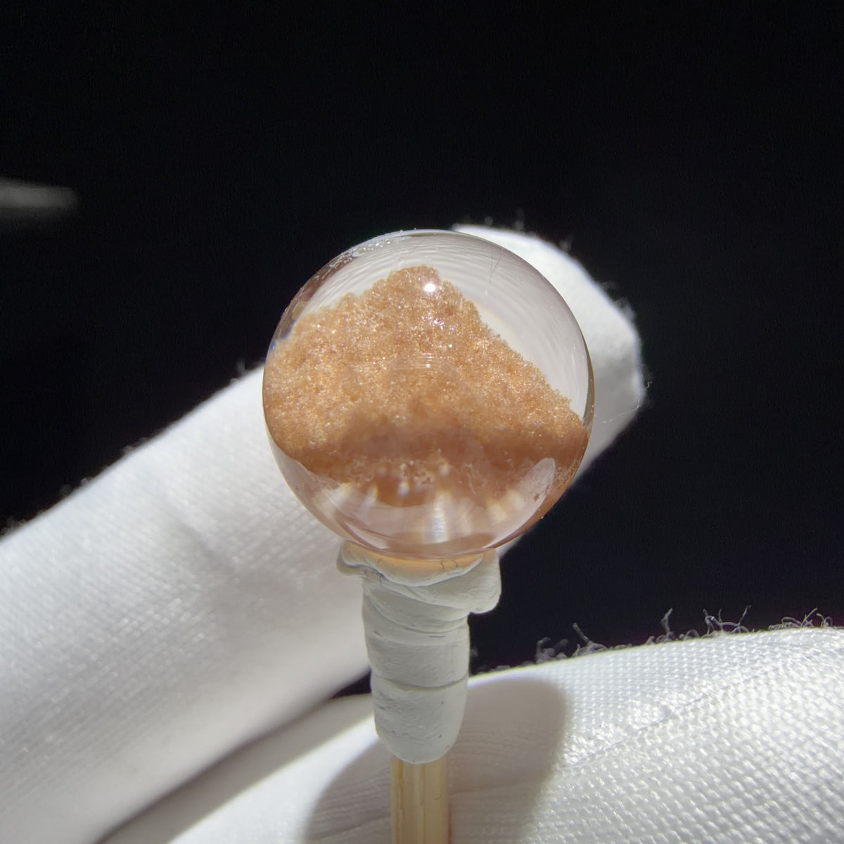 Quartz Bead with Phantom Growth 13.2 mm
