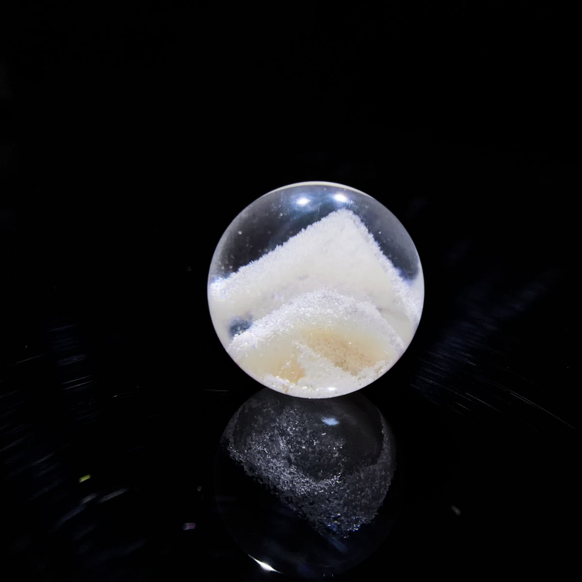 Quartz Bead with Phantom Growth 14.3 mm