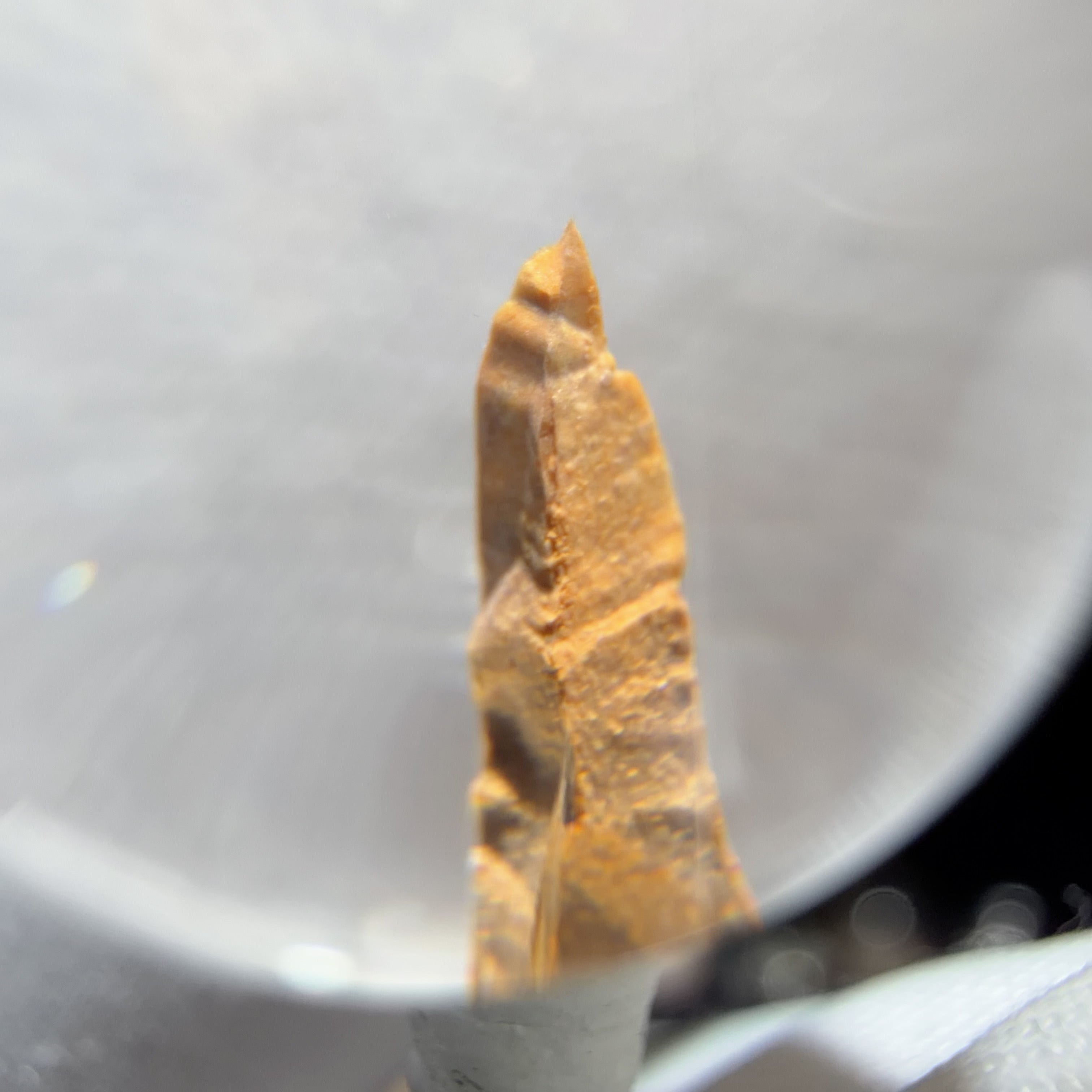 Quartz Bead with Mountain-like Mineral Inclusion 16.9 mm