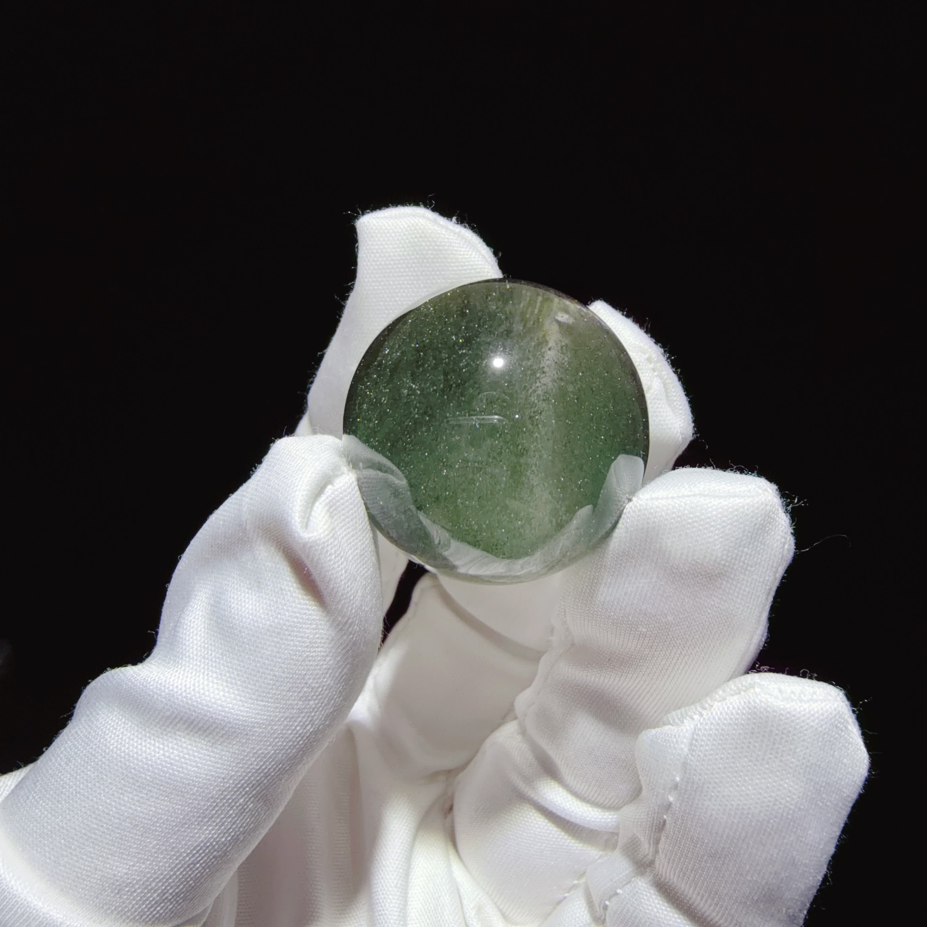 Quartz Sphere with Layered Green Phantom Basin