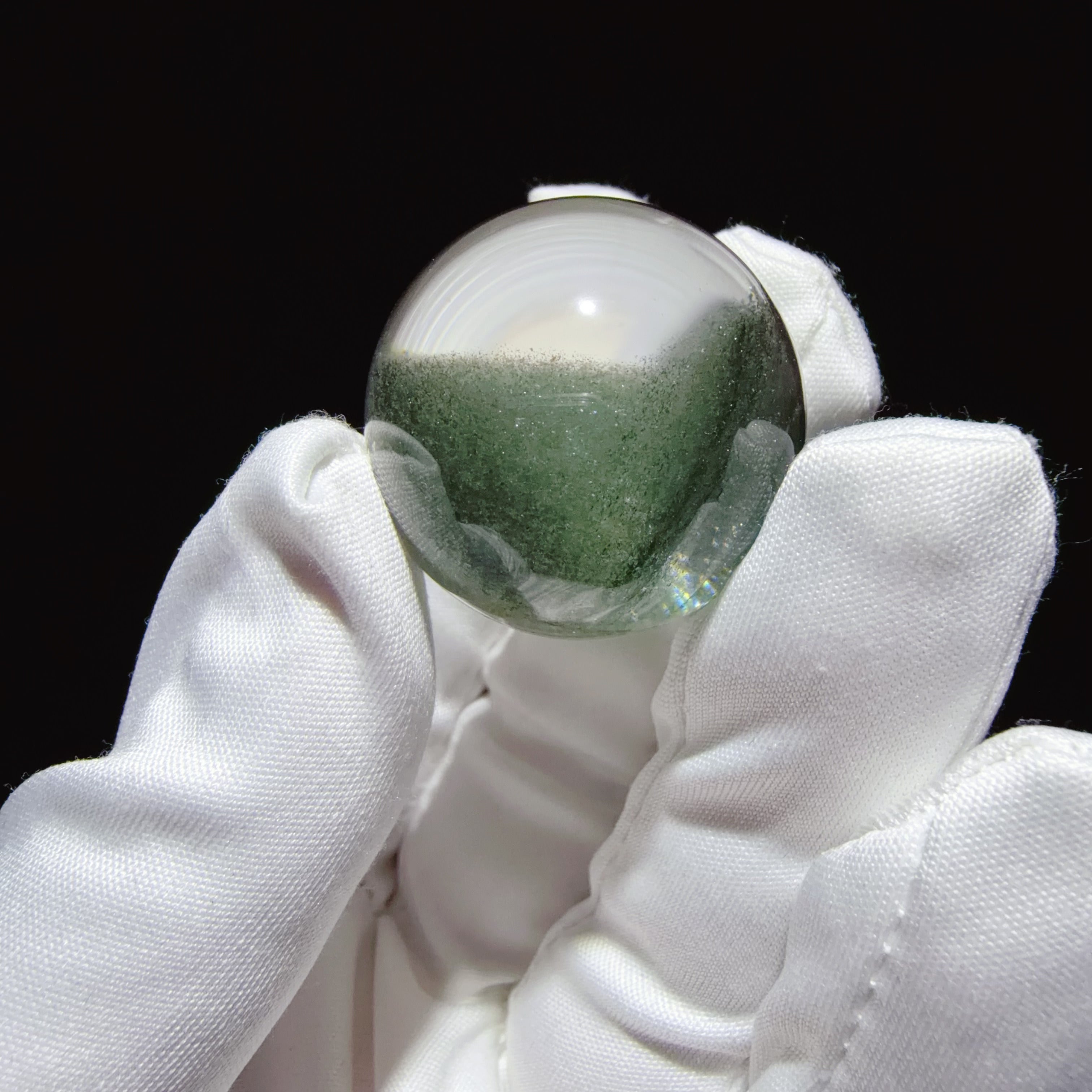 Quartz Sphere with Layered Green Phantom Basin