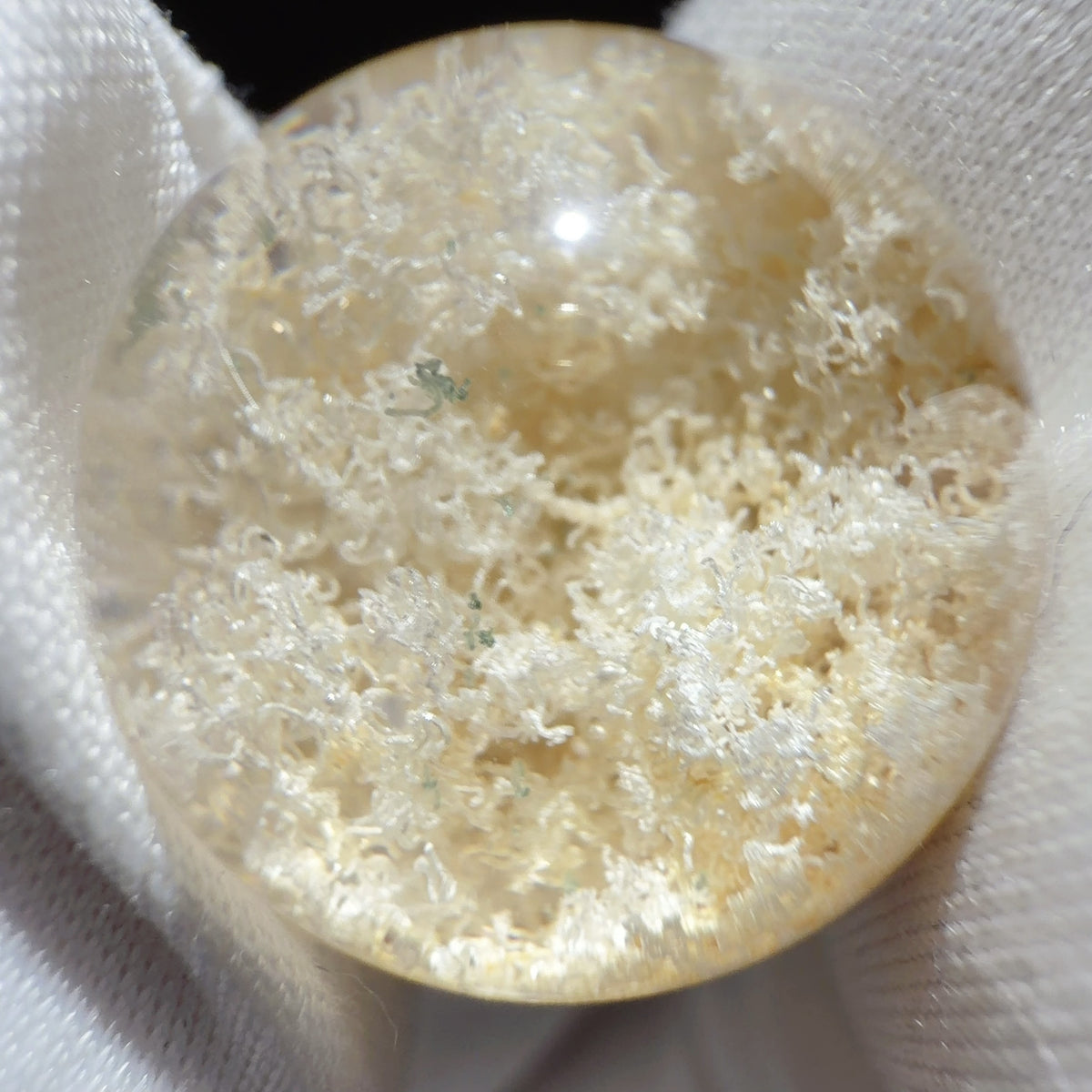 Quartz Bead with Phantom Growth 17.8 mm