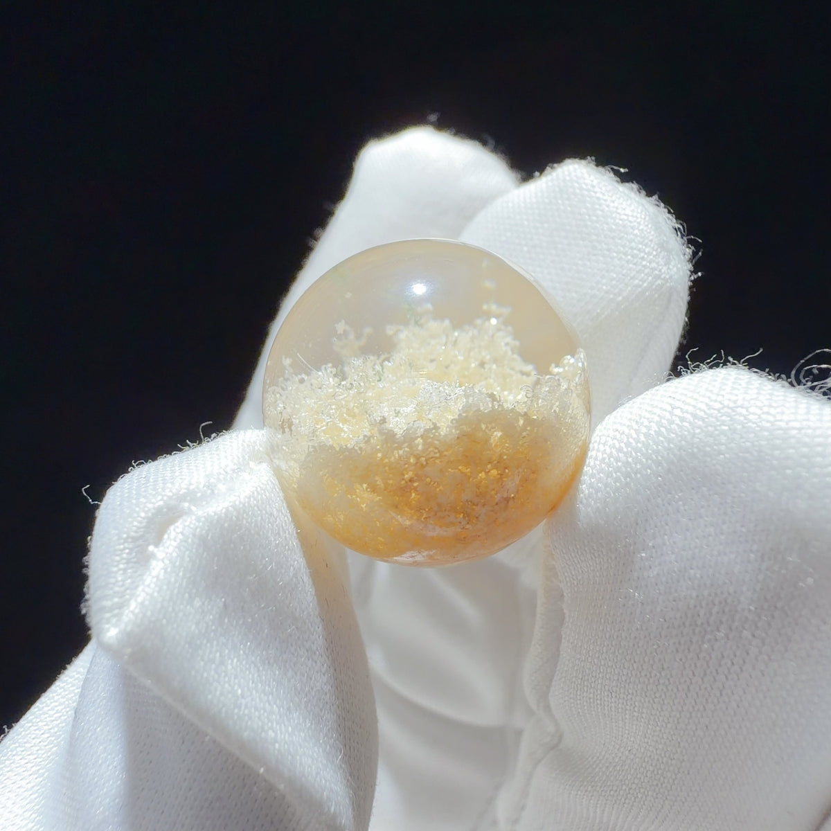 Quartz Bead with Phantom Growth 17.8 mm