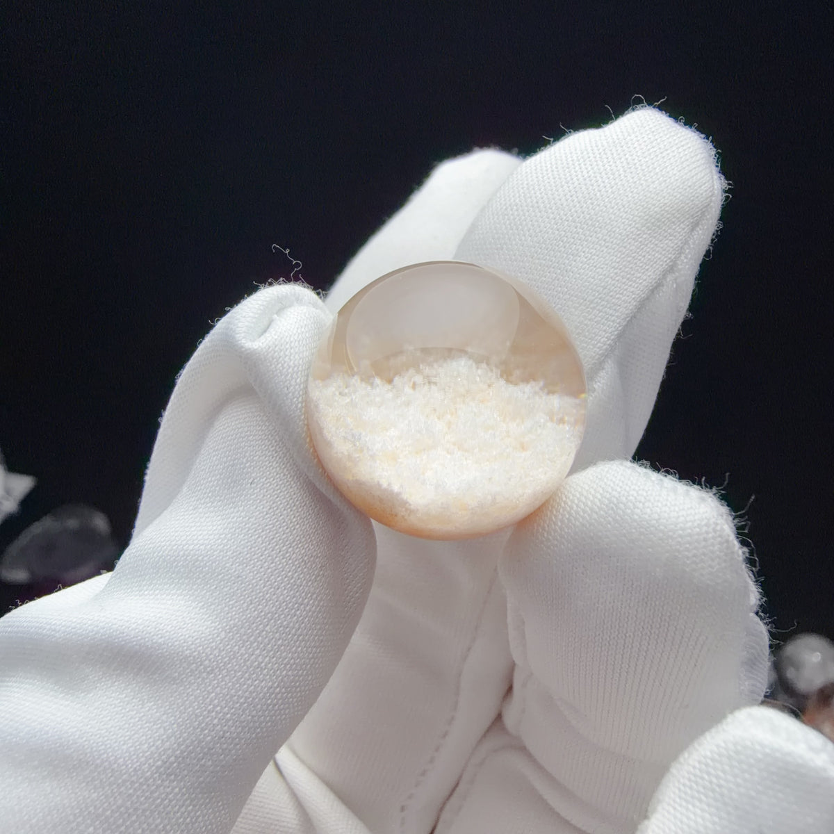 Quartz Bead with Phantom Growth 19.3 mm