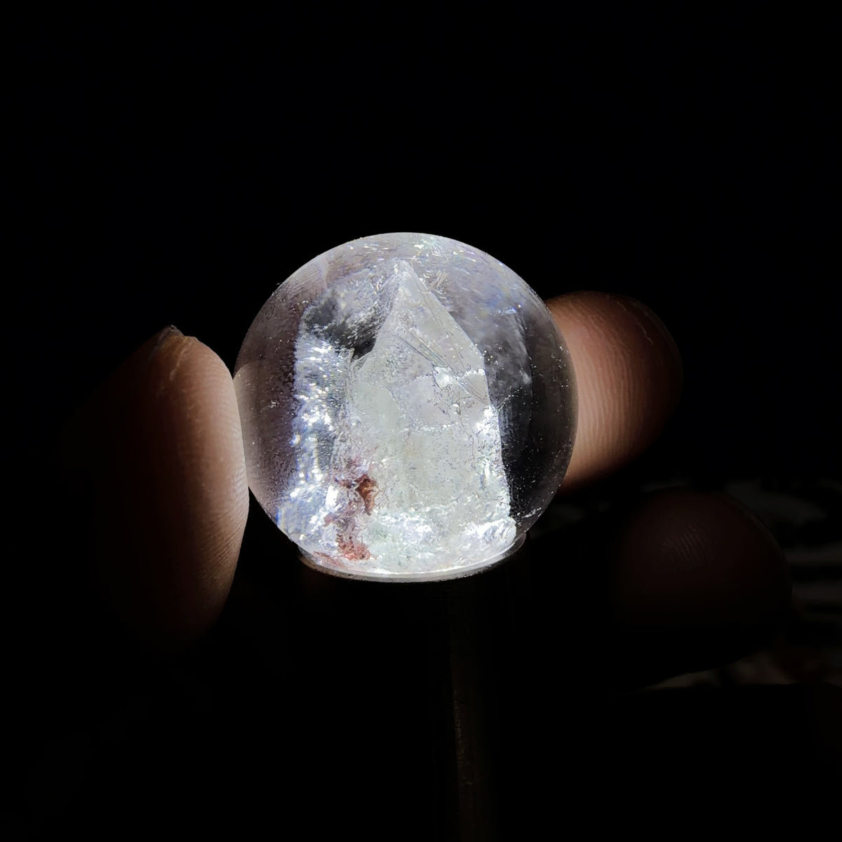 Quartz Bead with Crystal-within-crystal Formation 23.7 mm