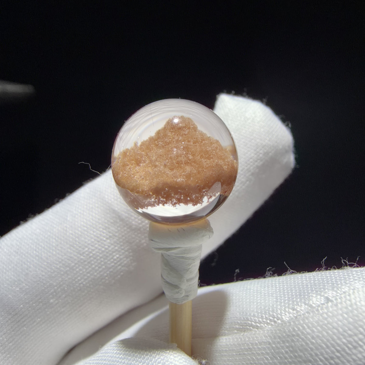 Quartz Bead with Phantom Growth 13.2 mm