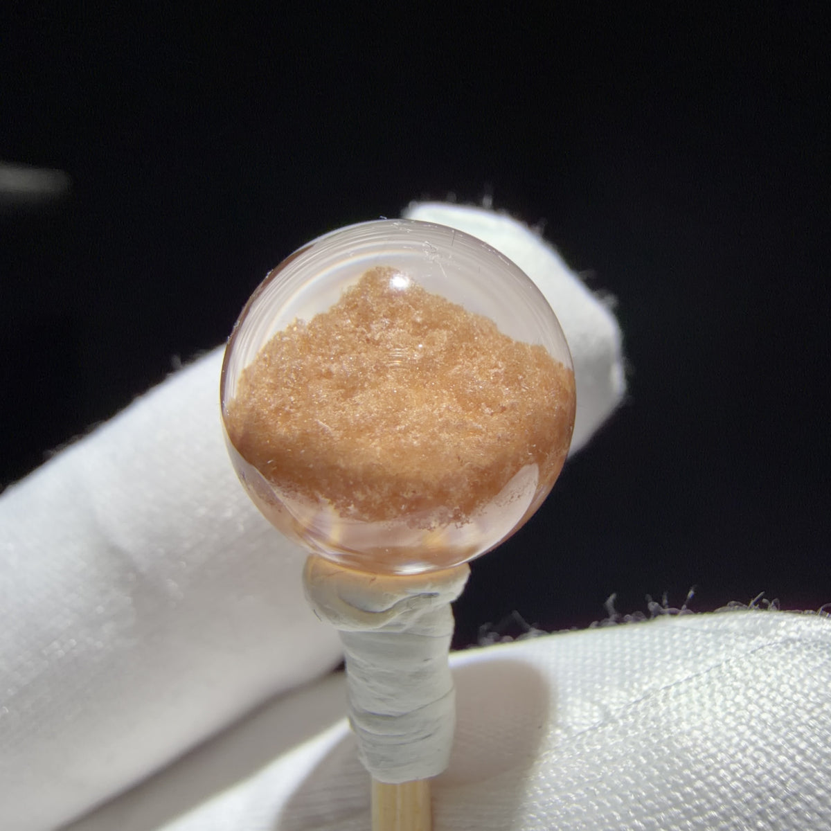 Quartz Bead with Phantom Growth 13.2 mm