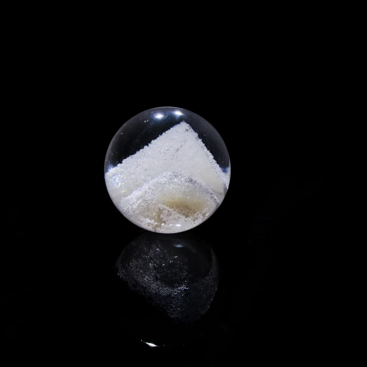 Quartz Bead with Phantom Growth 14.3 mm