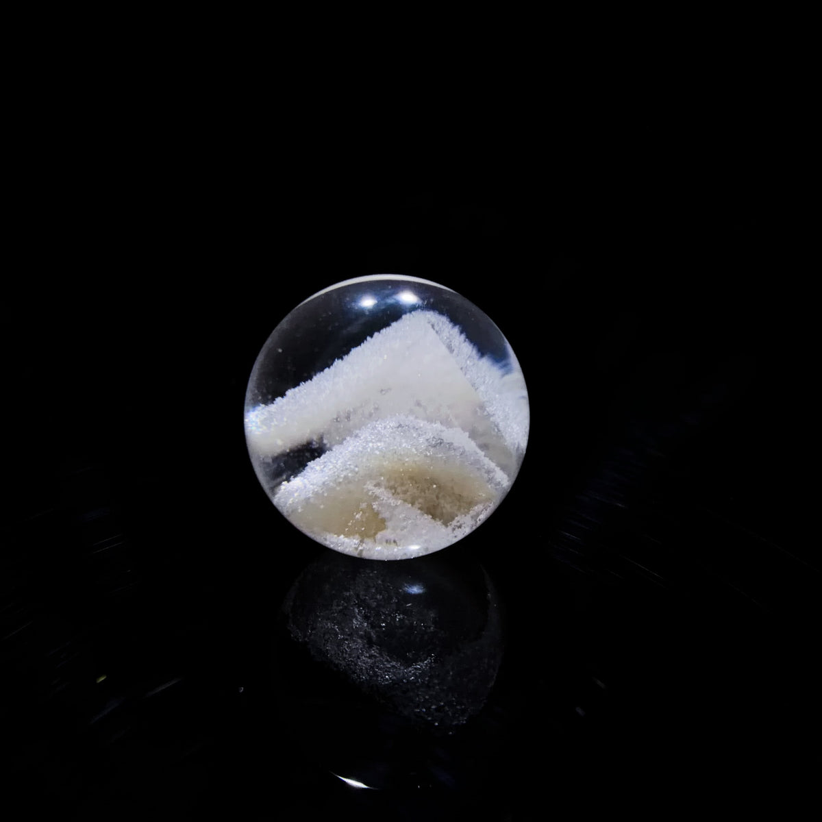 Quartz Bead with Phantom Growth 14.3 mm